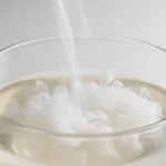 Talcum powder in warm water, saves a lot of time cleaning